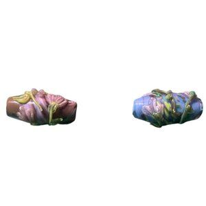 Handmade Large Flower Glass Lampwork Beads - New